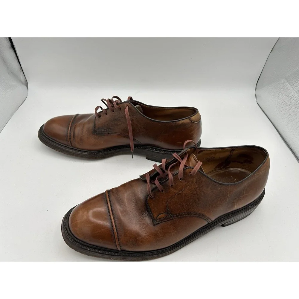 Lloyd And Haig Wing Custom Built Cap Toe Shoes 9 1/2 C/E Brown‎